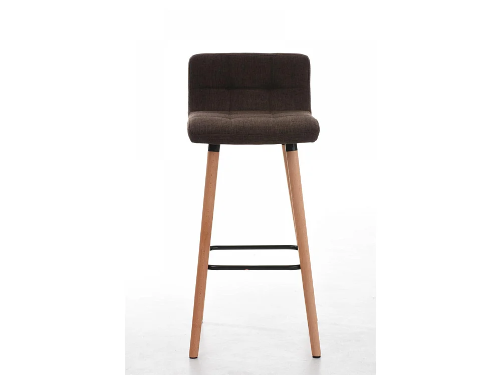 Lot de 2  Tabouret de bar - Tissu & Nature - Marron - Lincoln