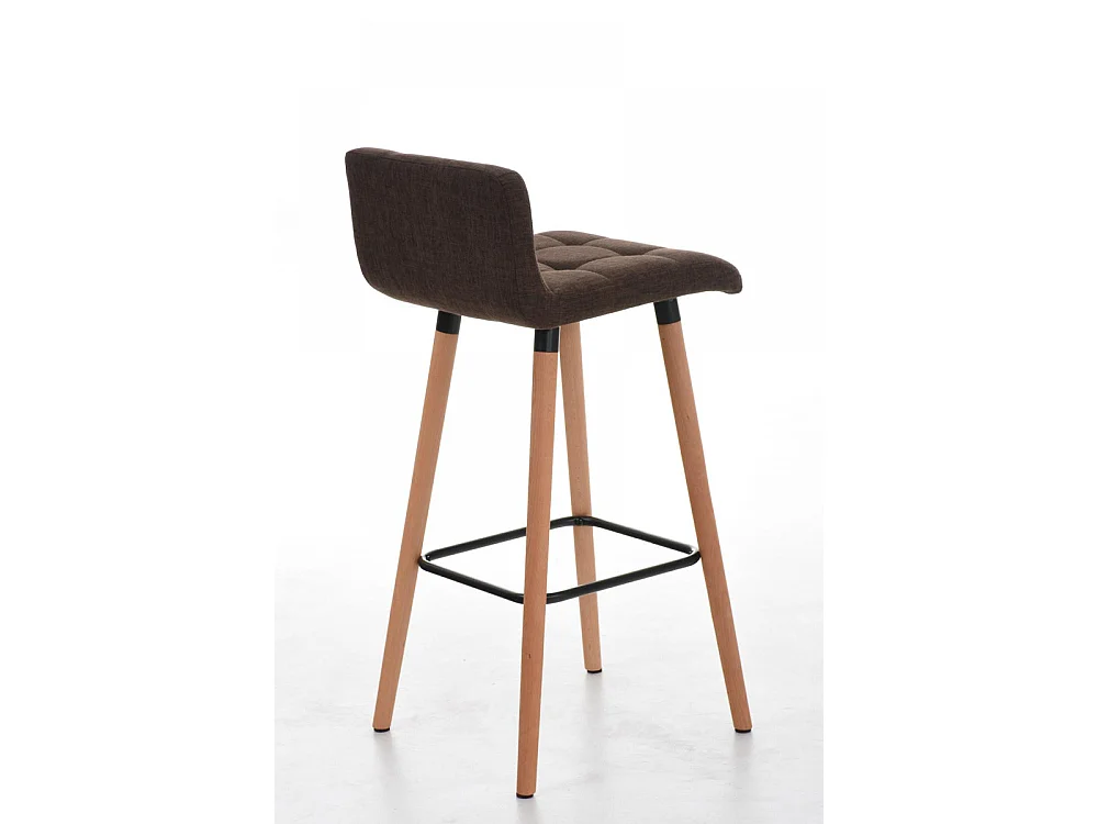 Lot de 2  Tabouret de bar - Tissu & Nature - Marron - Lincoln