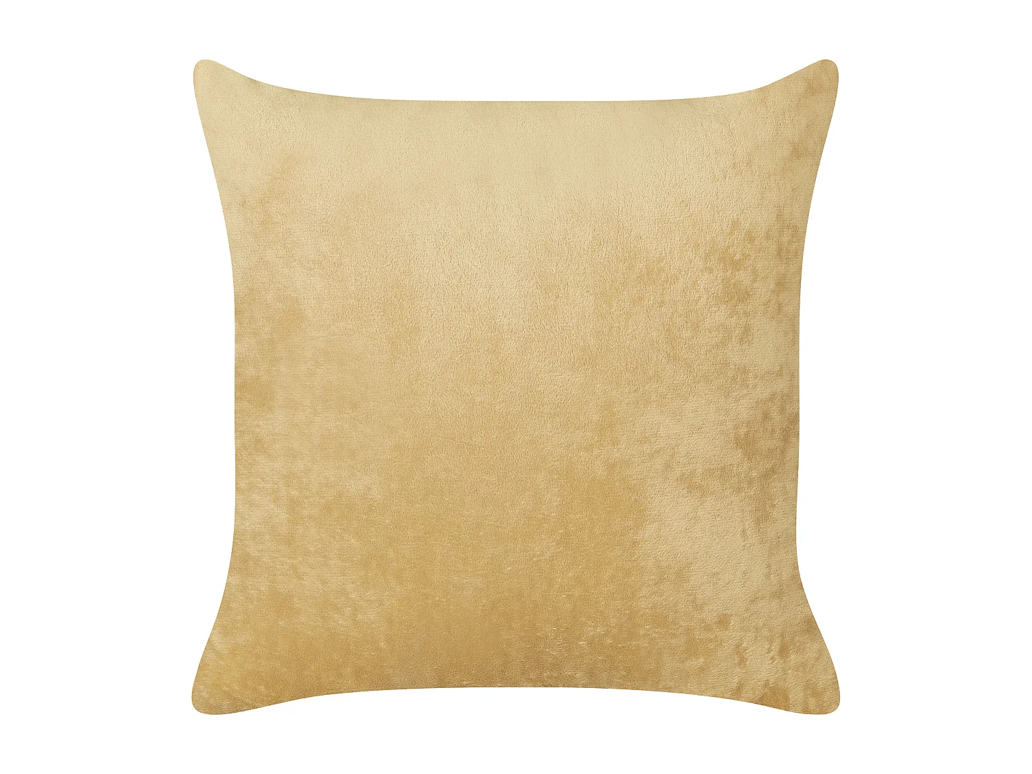 Lot de 2 coussins décoratifs SITAPUR Fourrure synthétique 45 x 45 cm Moutarde Unicolore