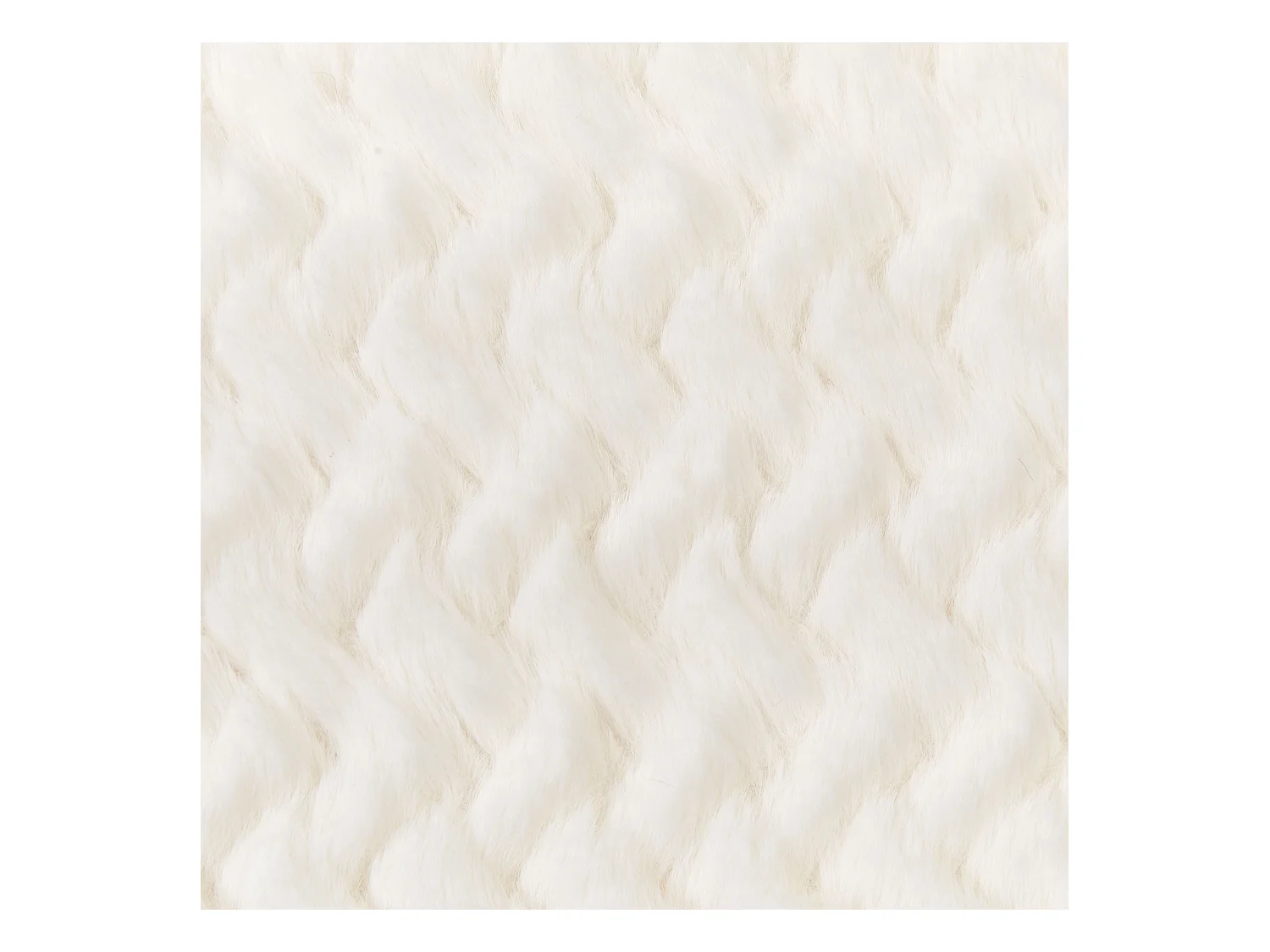 Lot de 2 coussins décoratifs SURMI Fourrure synthétique 45 x 45 cm Blanc cassé Unicolore