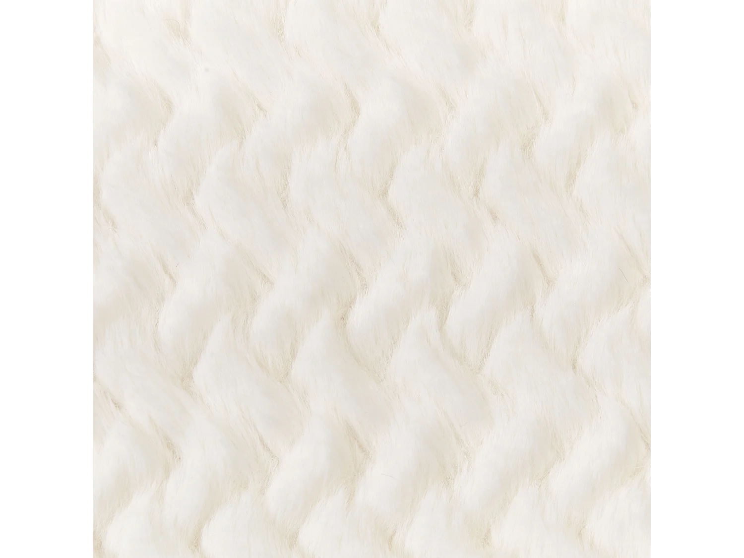 Lot de 2 coussins décoratifs SURMI Fourrure synthétique 45 x 45 cm Blanc cassé Unicolore