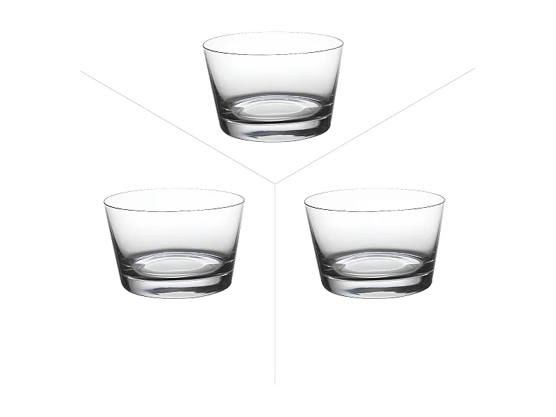 Boîte de 3 verrines Coniques 27 cl