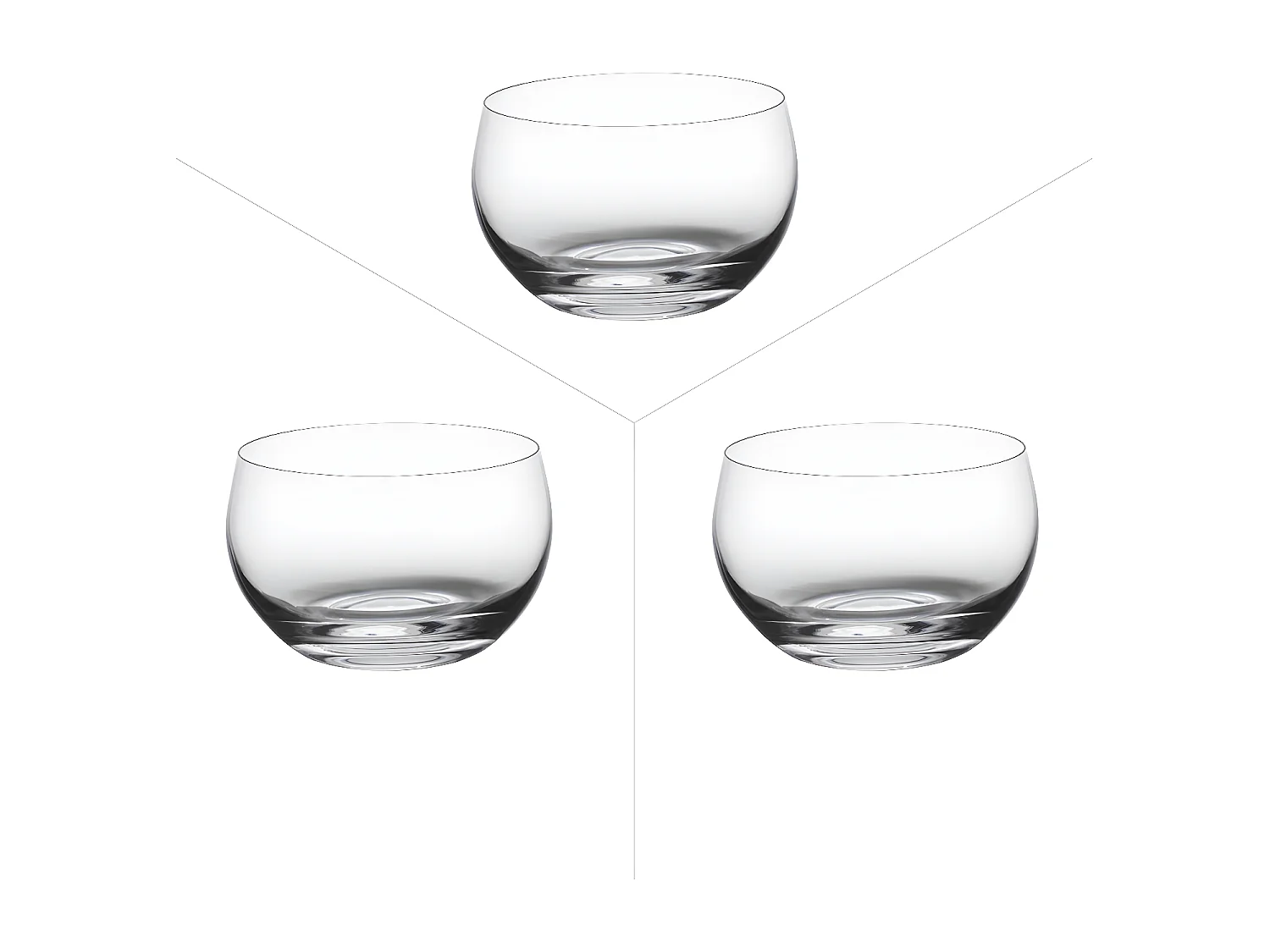 Boîte de 3 verrines Tonneau 30 cl