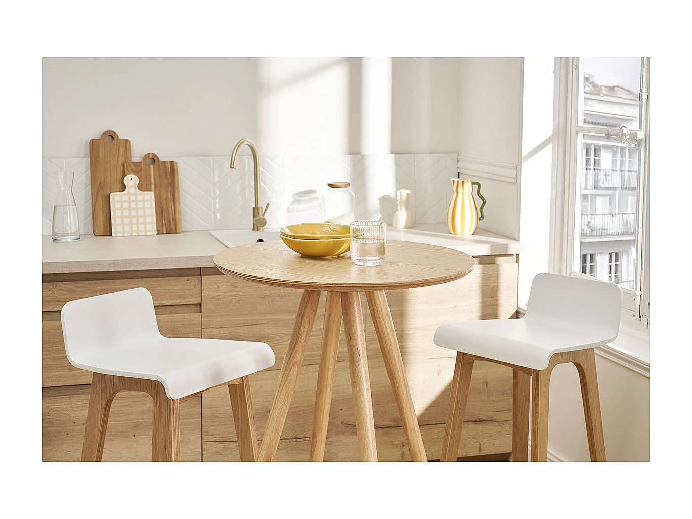 Mesa de bar fresno NORDECO