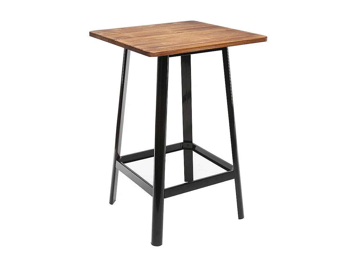 Table de bar design noire L70 cm JONES