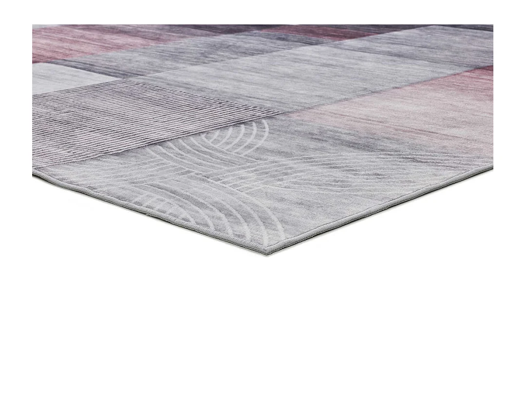 Alfombra interior  - geométrico - gris - 140 x 200 cm - CLASS