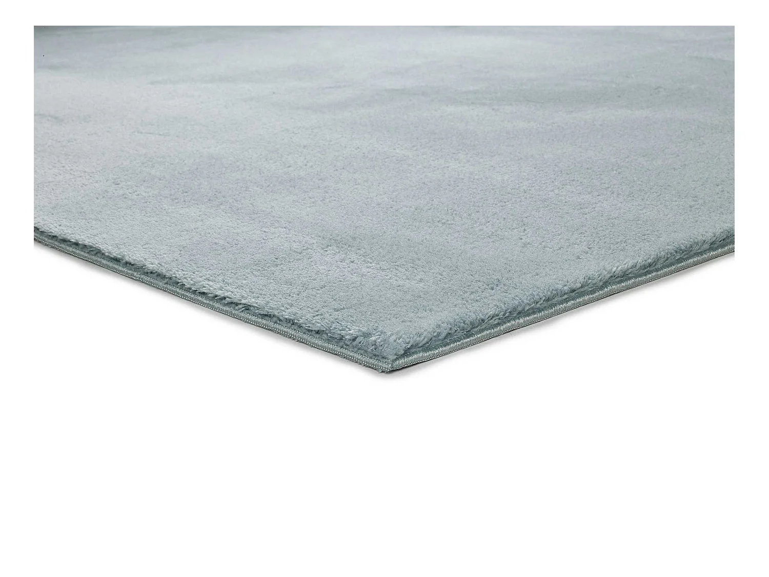 Alfombra lavable antideslizante  - liso - azul - 140 x 200 cm - LOFT