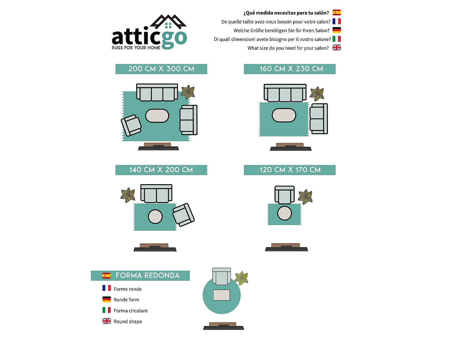 Kurzflorteppich - waschbar und rutschfeste - Einfarbiger - blau - 60x120 cm - LOFT