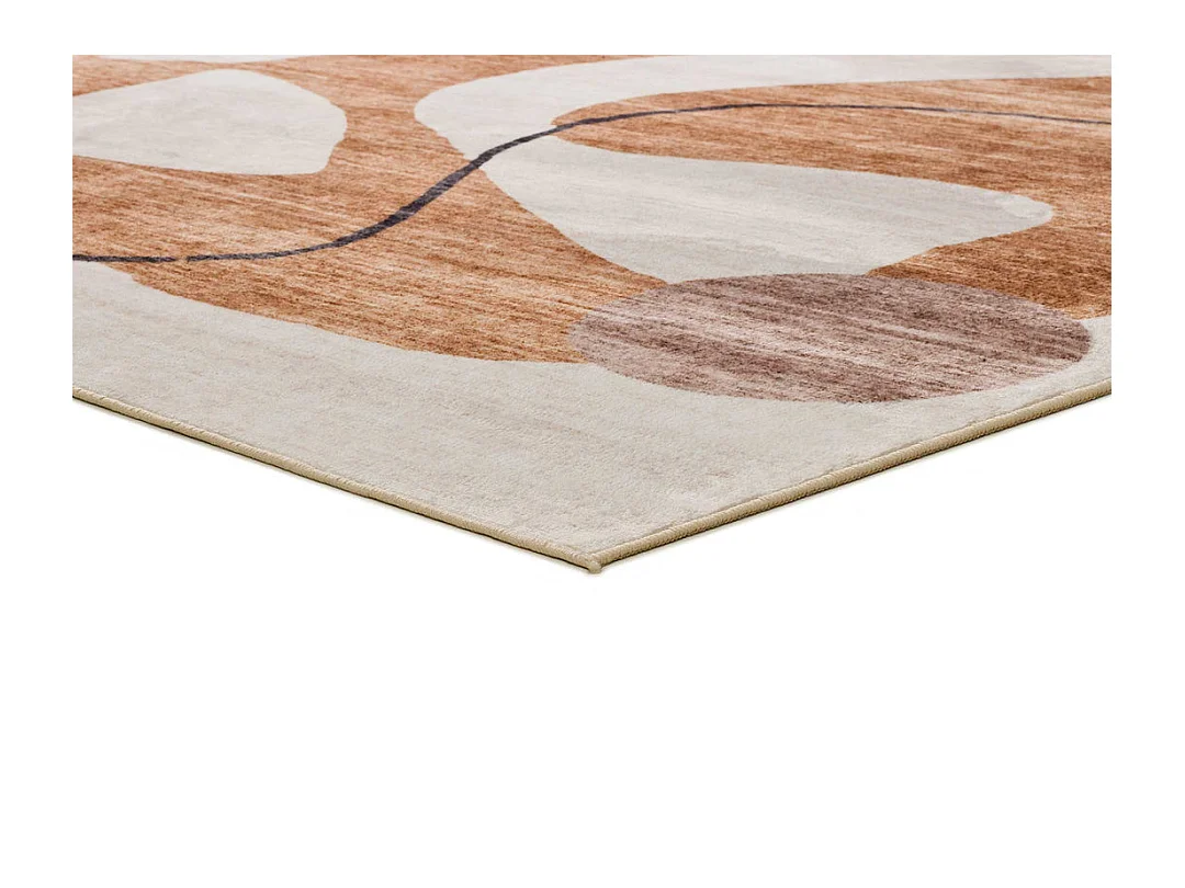 Alfombra interior  - abstracto - naranja - 140 x 200 cm - CLASS