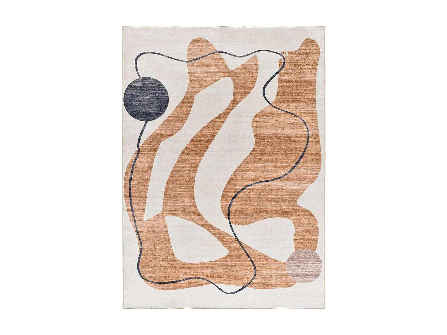 Tappeto interno - astratto - arancione - 140 x 200 cm - CLASS