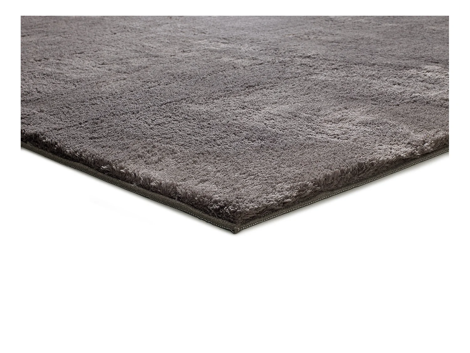 Kurzflorteppich - waschbar und rutschfeste - Einfarbiger - anthrazit - 60x120 cm - LOFT