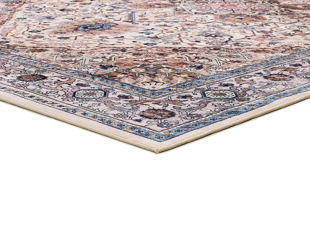 Laagpolig tapijt - vintage - veelkleurig - 80x150 cm - CLASS