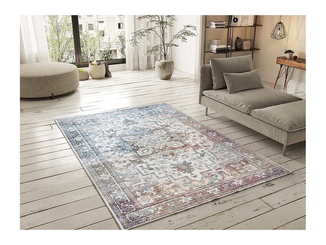 Kurzflorteppiche - vintage - mehrfarbig - 80x150 cm - CLASS