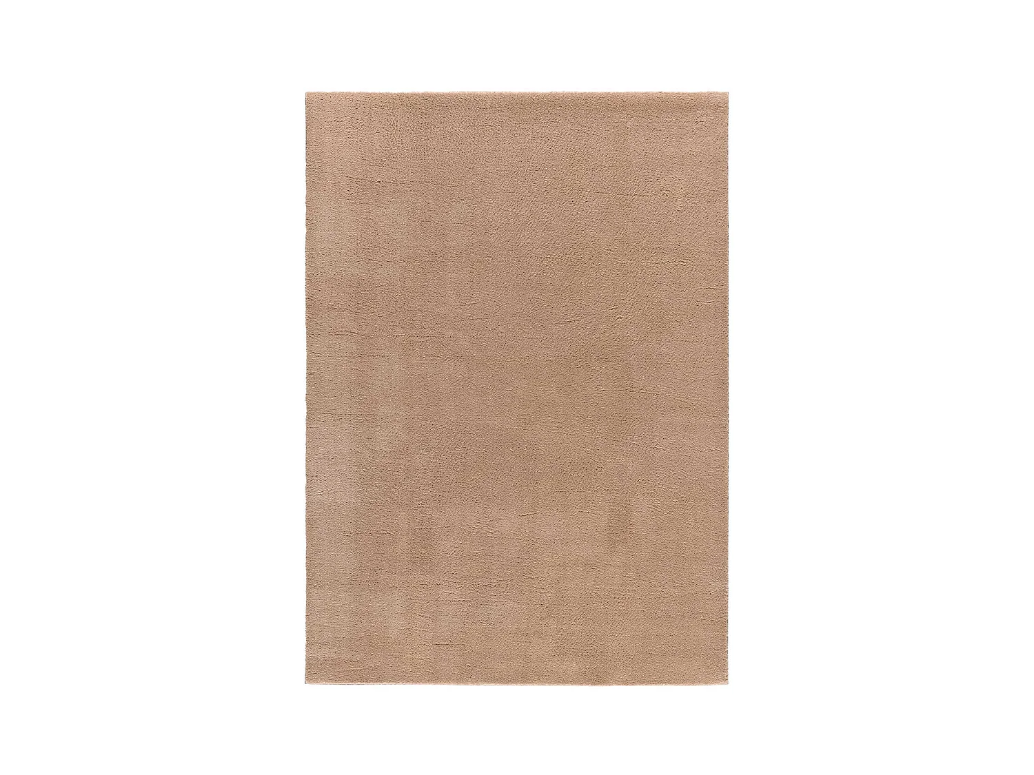 Kurzflorteppich - waschbar und rutschfeste - Einfarbiger - beige - 140x200 cm - LOFT