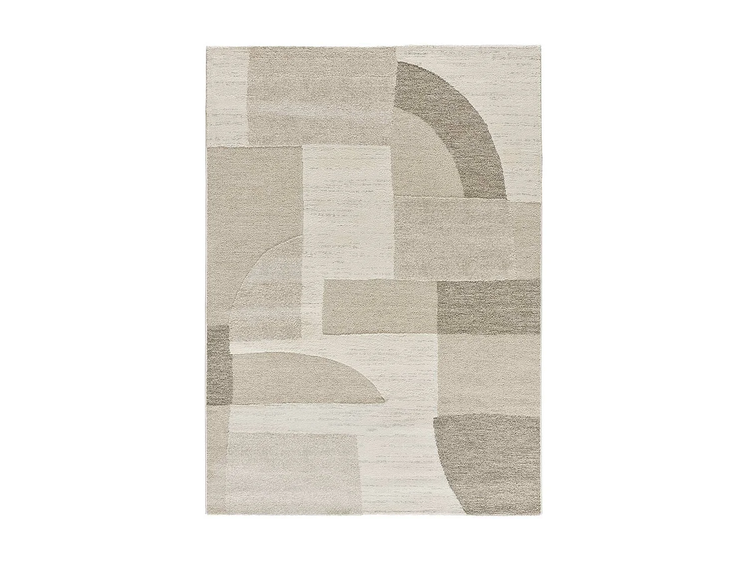 Alfombra interior  - geométrico con relieve - crema - 80 x 150 cm - VERONA