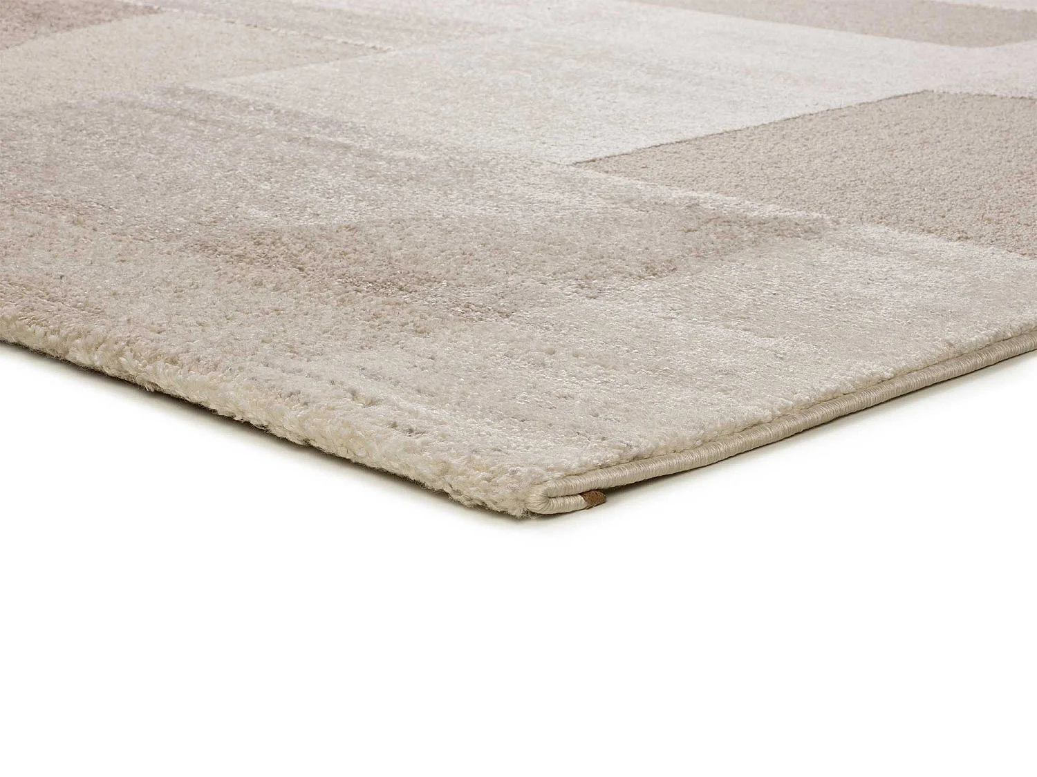 Tapis intérieur - géometrique avec relief - crème - 80 x 150 cm - VERONA