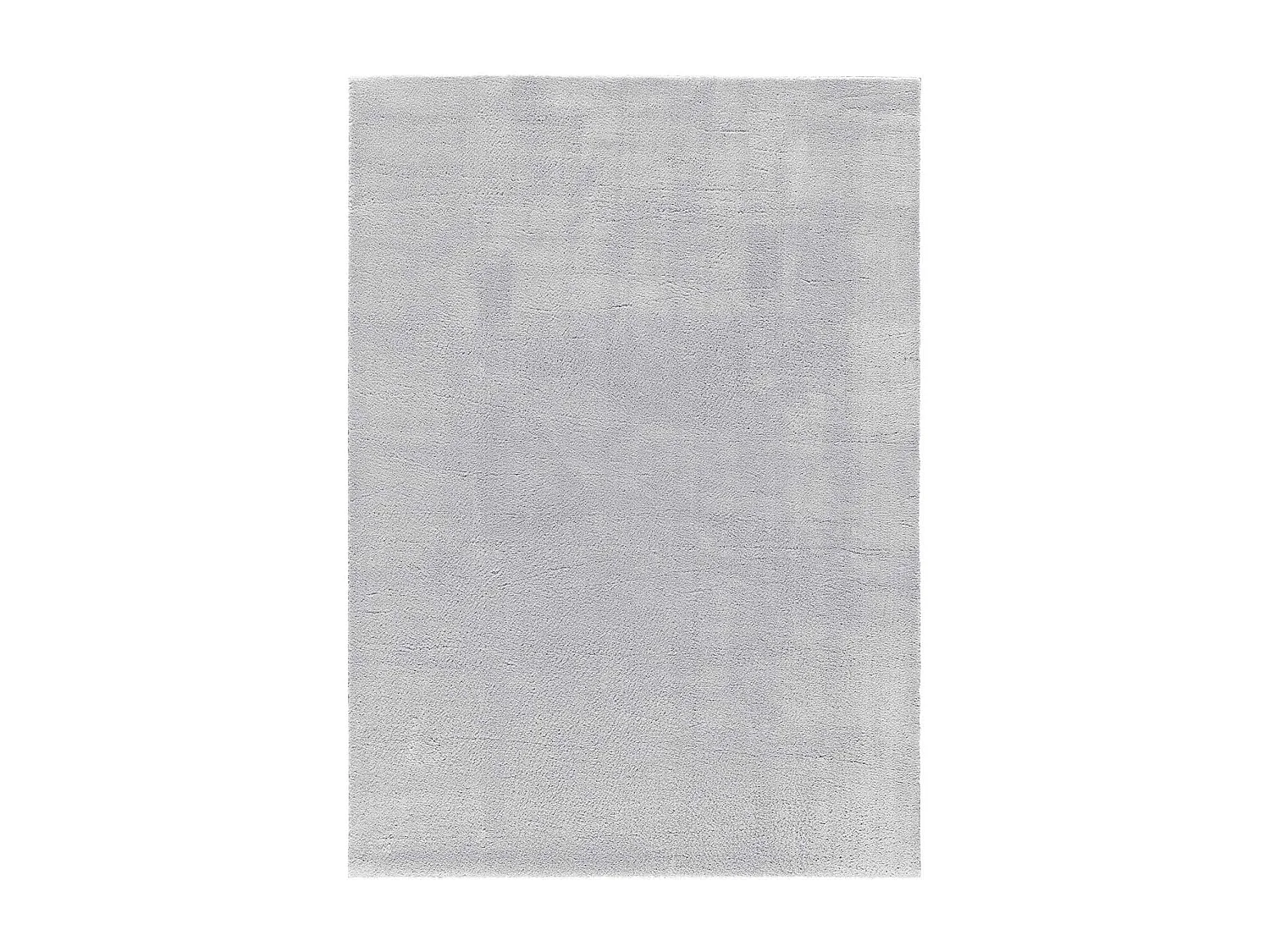 Tapis lavable antidérapant - uni - argent - 80 x 150 cm - LOFT