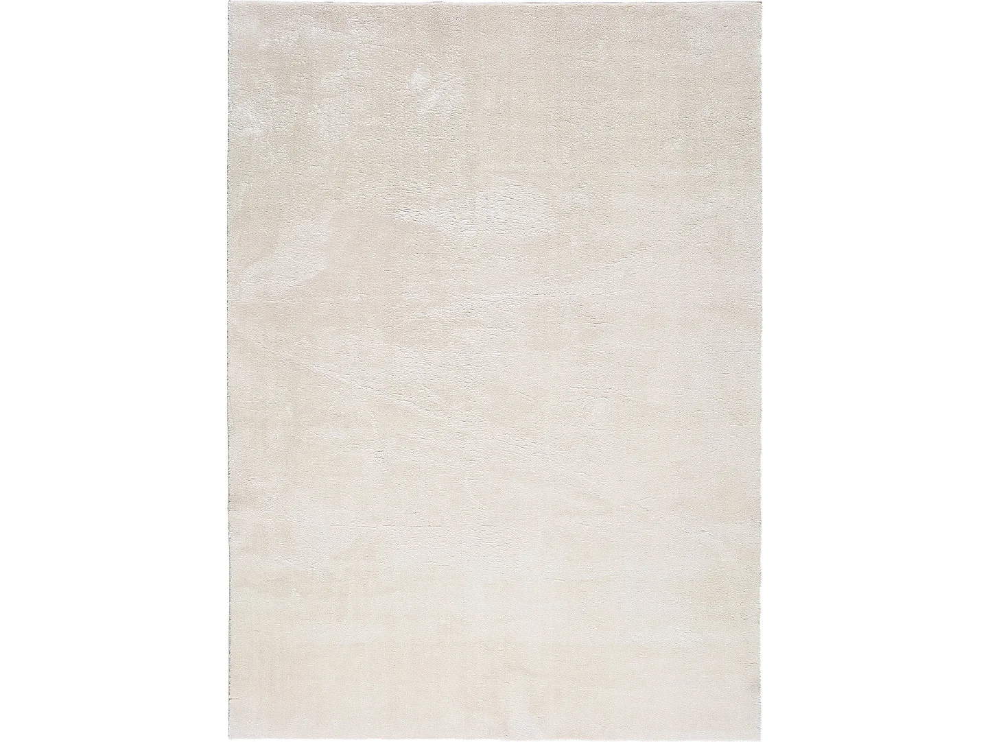 Tapis lavable antidérapant - uni - blanc - 140 x 200 cm - LOFT