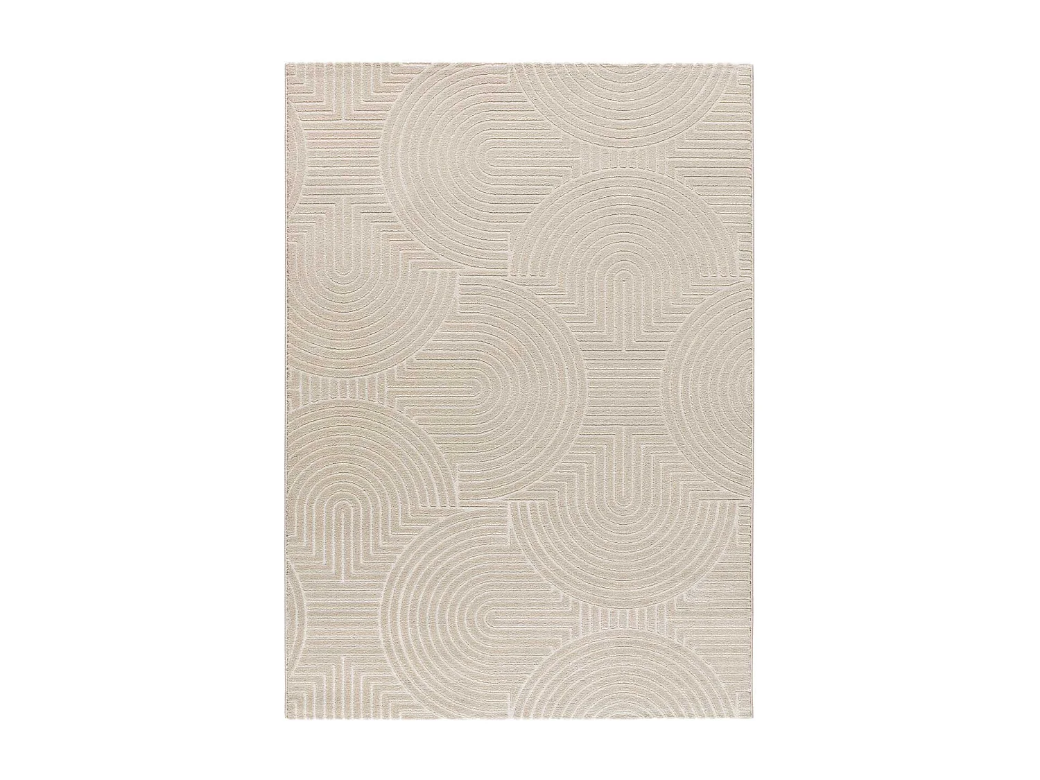 Kurzflorteppich - skandinavisch - weiß - 80x150 cm - ZEN