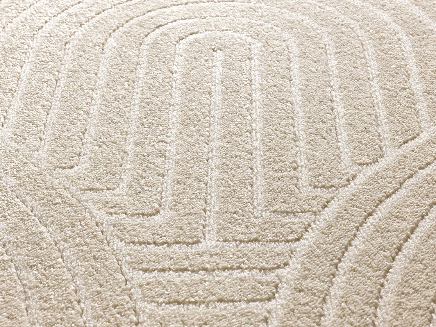 Tapis intérieur - scandinave - blanc - 80 x 150 cm - ZEN