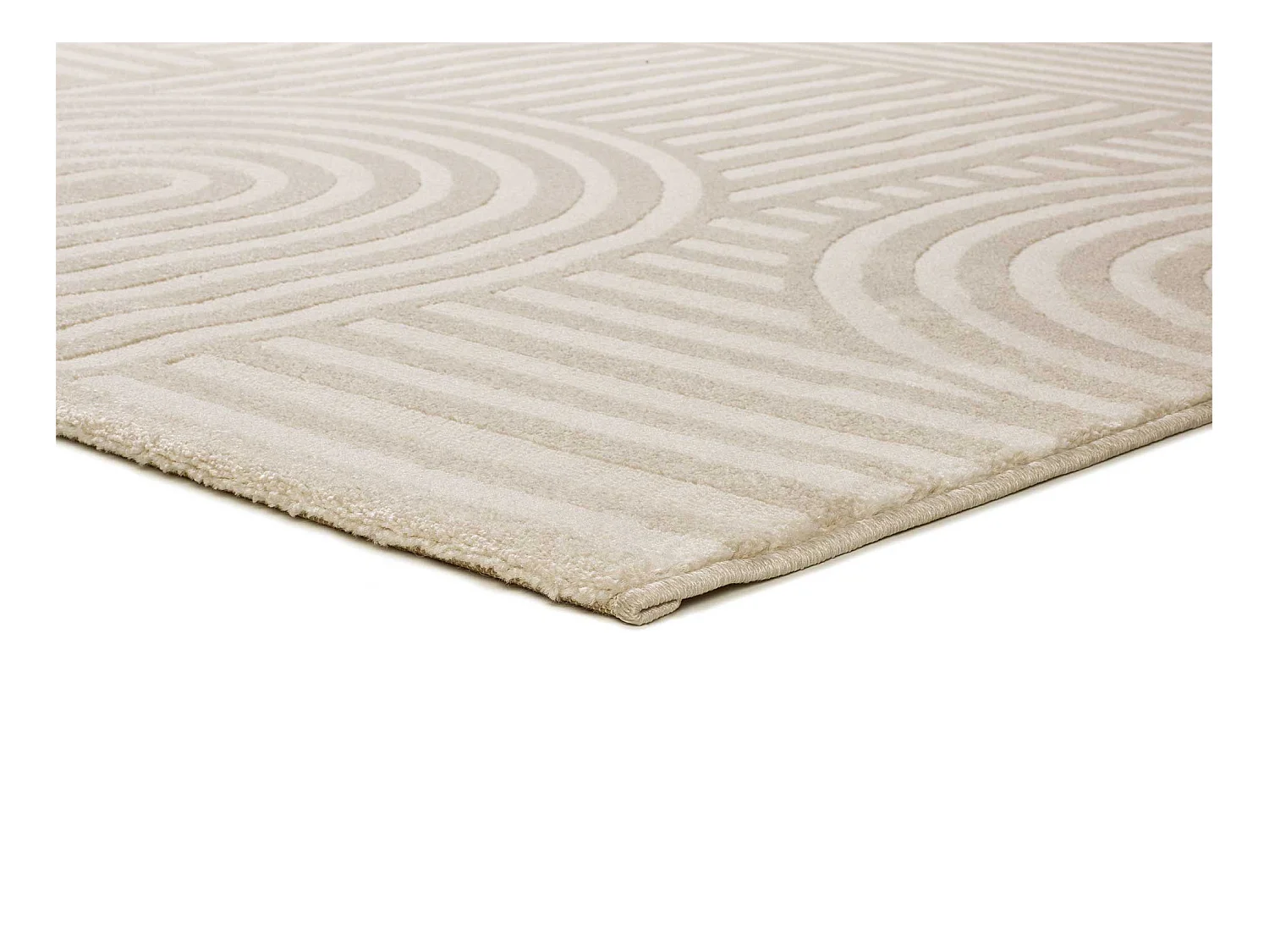 Kurzflorteppich - skandinavisch - weiß - 160x230 cm - ZEN