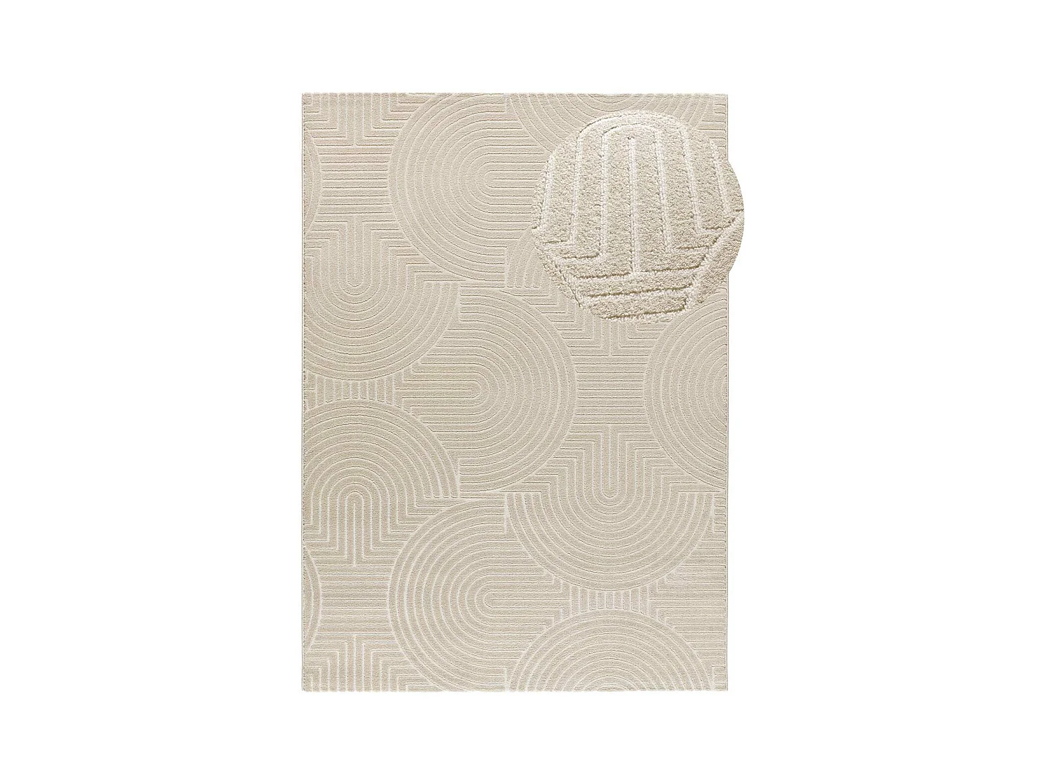 Alfombra interior  - escandinavo - blanco - 160 x 230 cm - ZEN