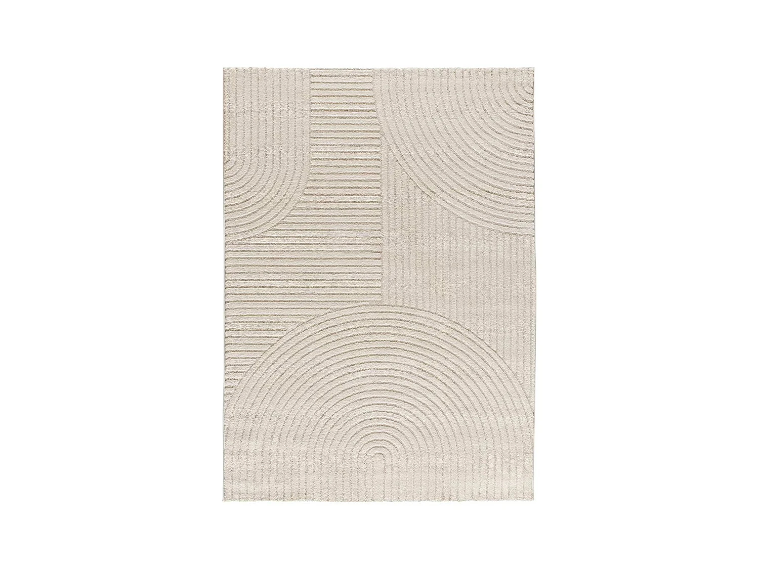 Tappeto interno - geometrico in rilievo - crema - 120 x 170 cm - VERONA