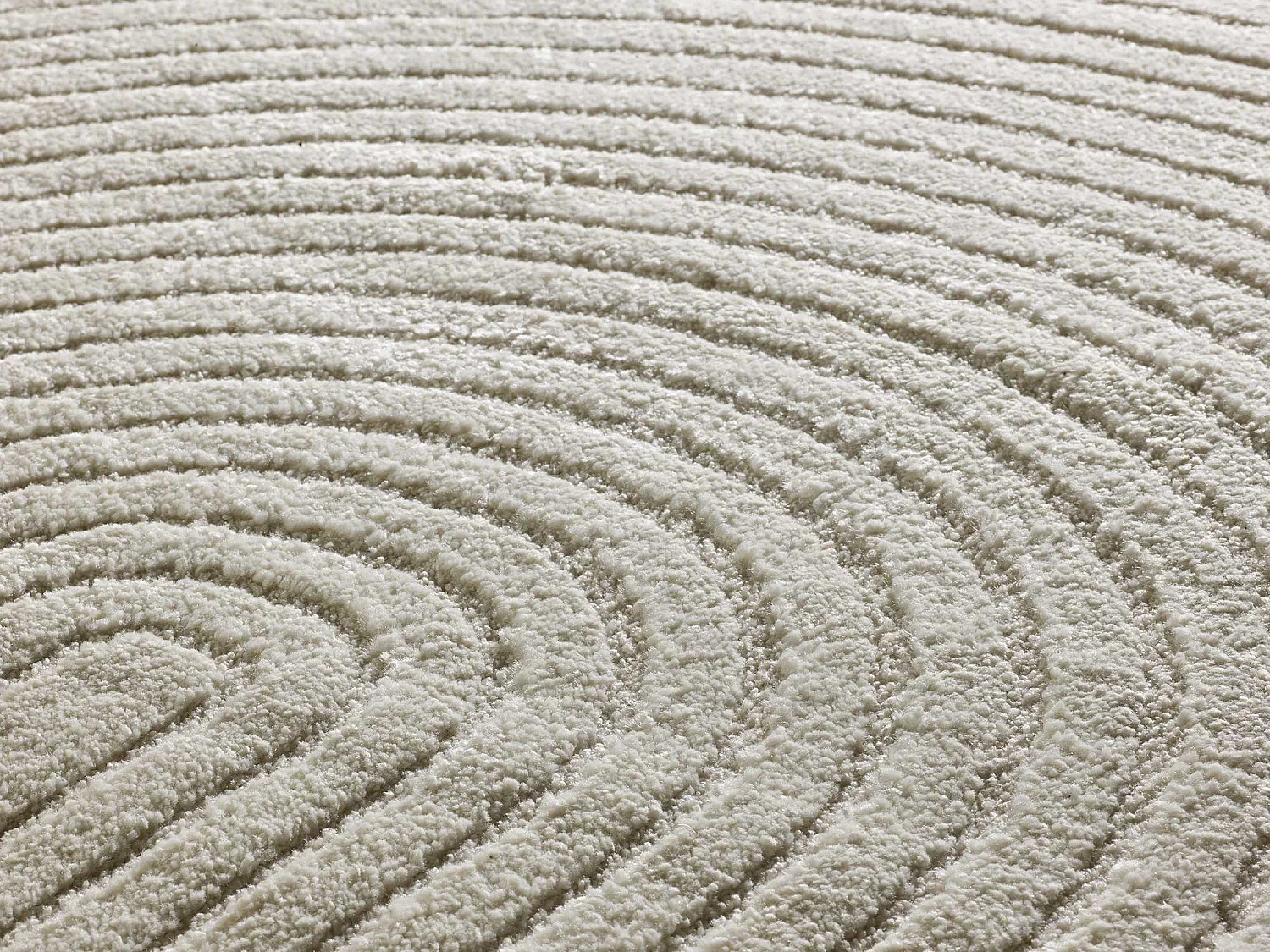 Tapis intérieur - géometrique avec relief - crème - 120 x 170 cm - VERONA