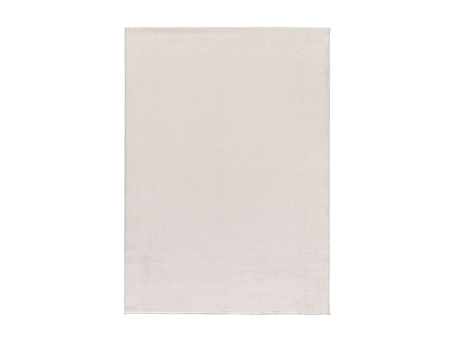 Kurzflorteppiche - Einfarbiger - weiß - 80x150 cm - CORALINE