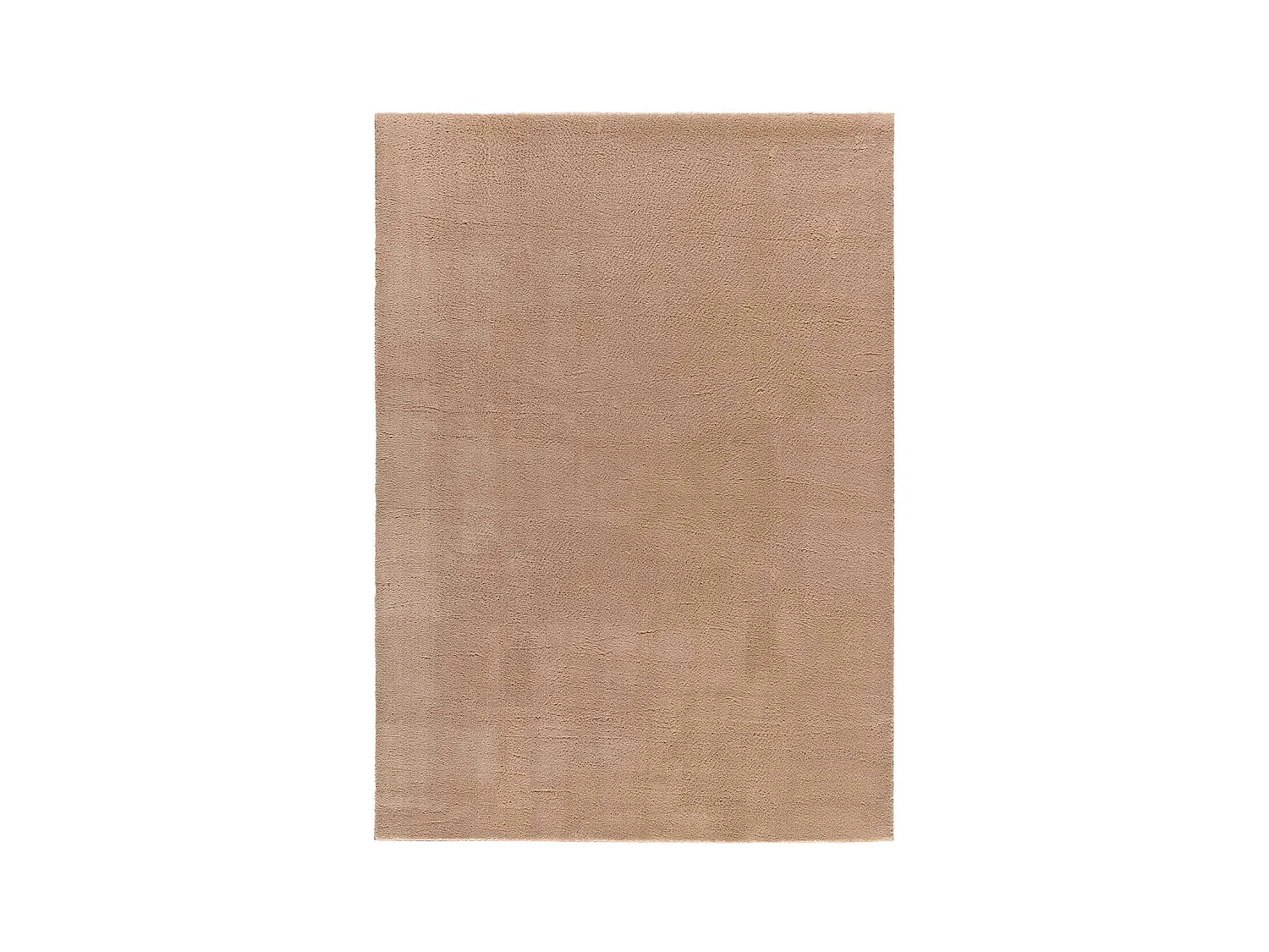 Kurzflorteppich - waschbar und rutschfeste - Einfarbiger - beige - 60x120 cm - LOFT