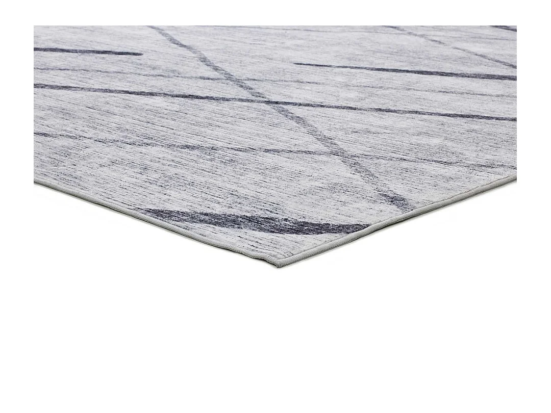 Alfombra interior  - étnico - gris - 80 x 150 cm - CLASS