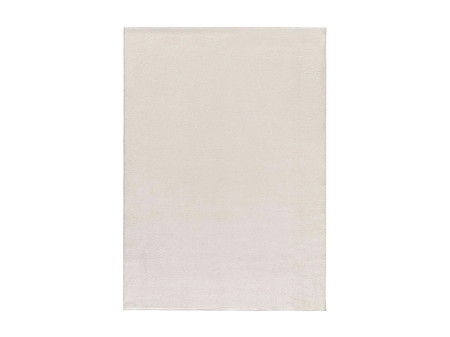 Kurzflorteppiche - Einfarbiger - weiß - 60x100 cm - CORALINE