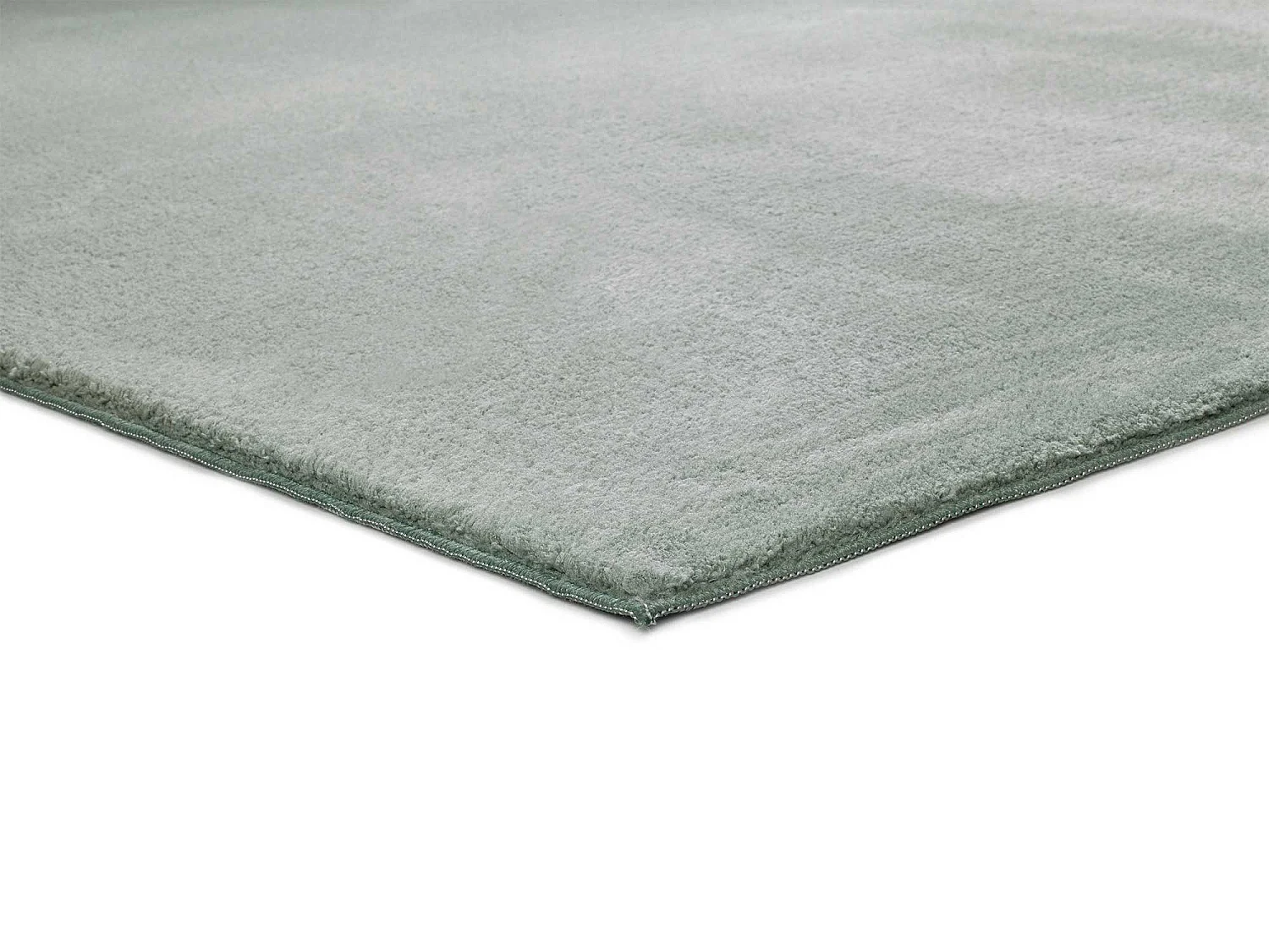 Alfombra lavable antideslizante  - liso - verde - 140 x 200 cm - LOFT