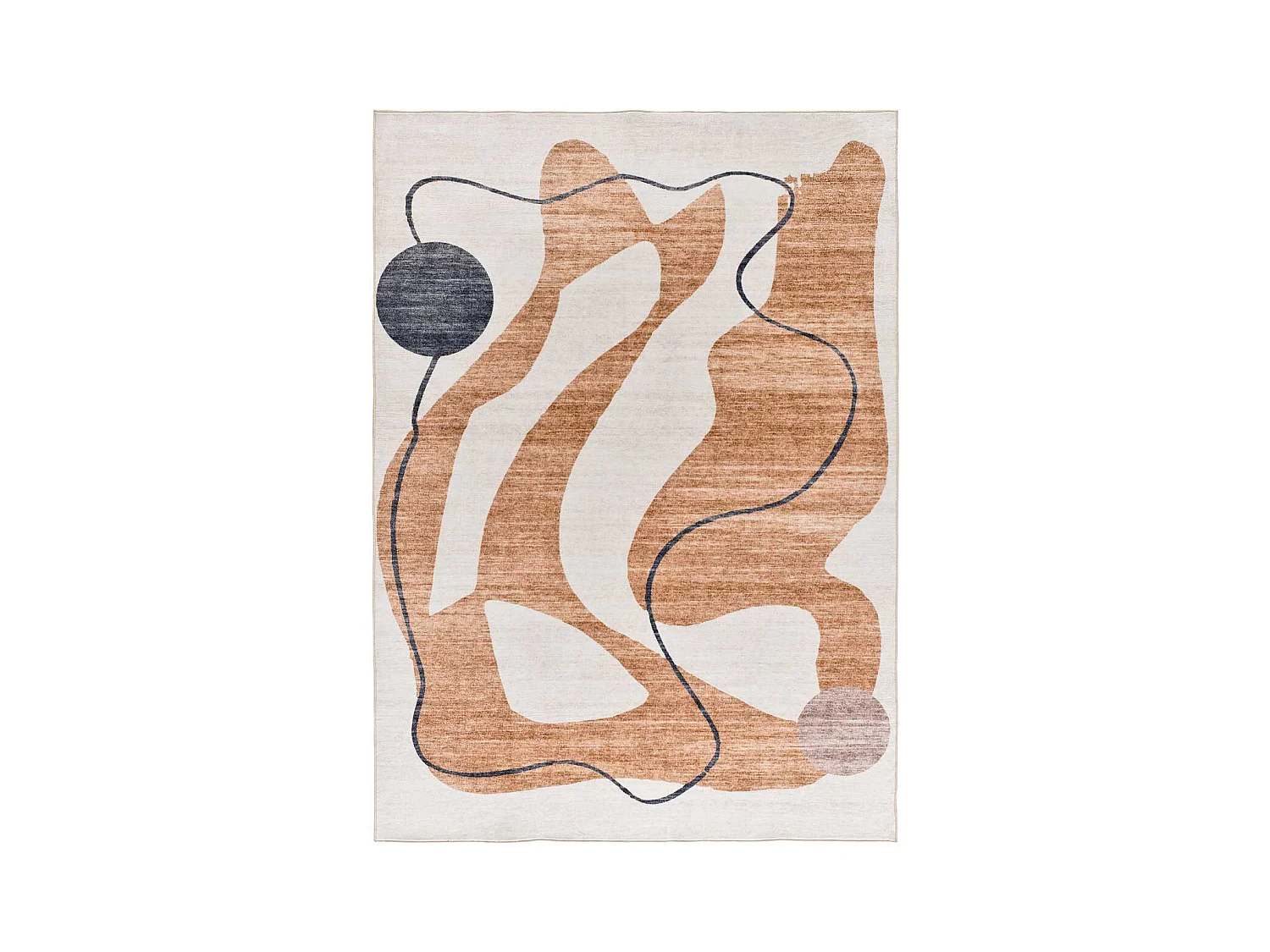 Kurzflorteppiche - abstrakt - orange - 160x230 cm - CLASS