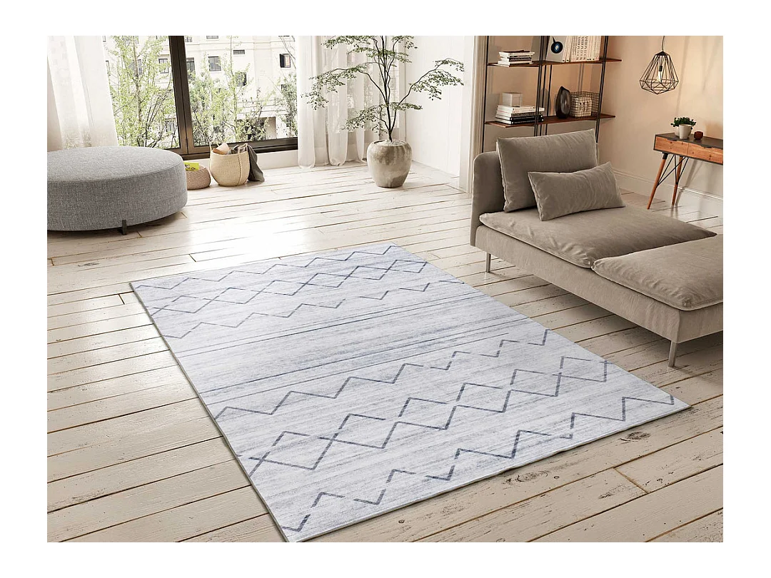 Tapis intérieur - ethnique - gris - 140 x 200 cm - CLASS