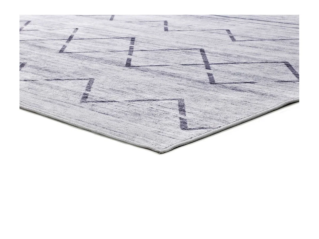 Alfombra interior  - étnico - gris - 140 x 200 cm - CLASS