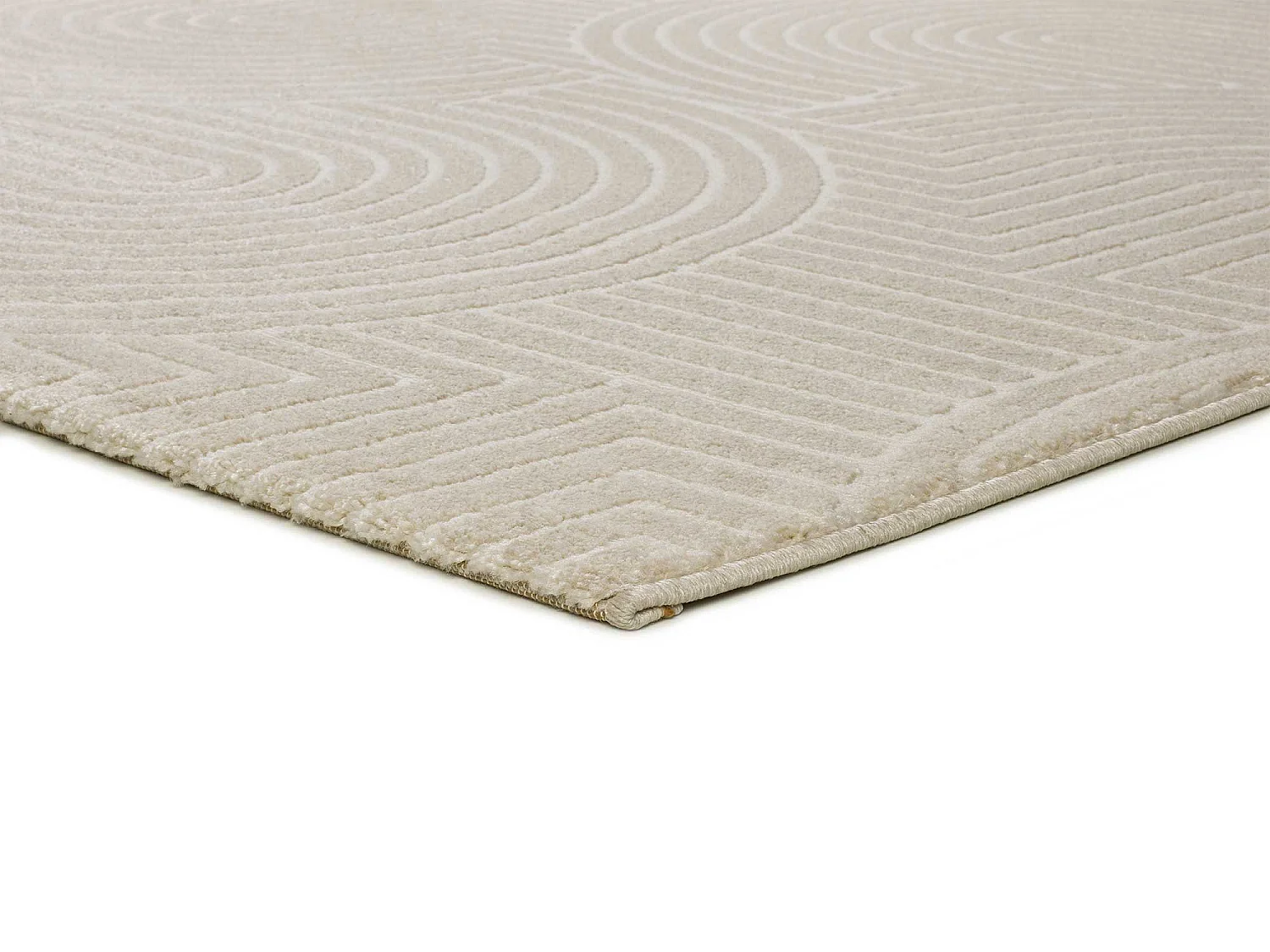 Tapis intérieur - scandinave - blanc - 133 x 190 cm - ZEN
