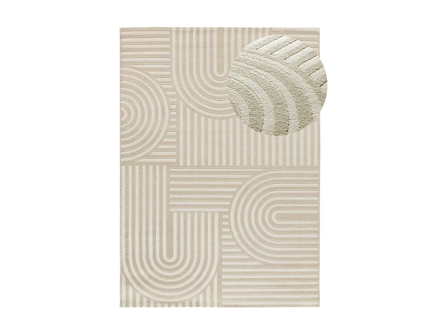 Alfombra interior  - escandinavo - blanco - 133 x 190 cm - ZEN