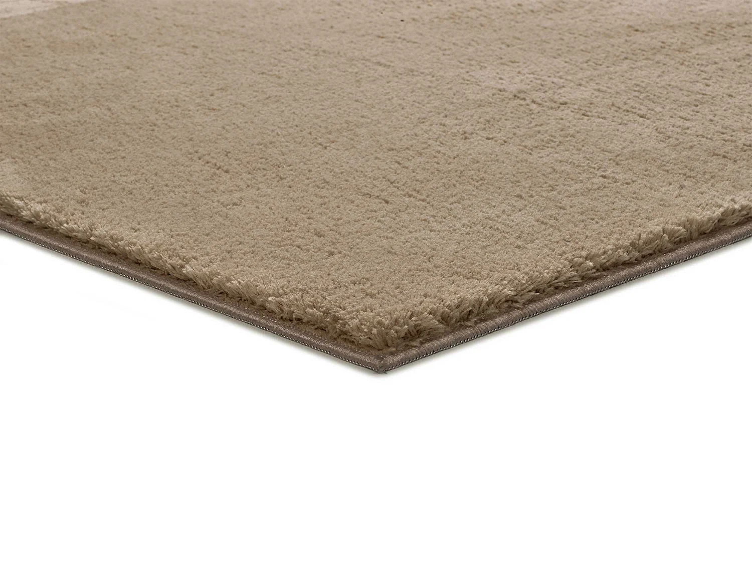 Tappeto lavabile antiscivolo - liscio - beige - 120 x 170 cm - LOFT
