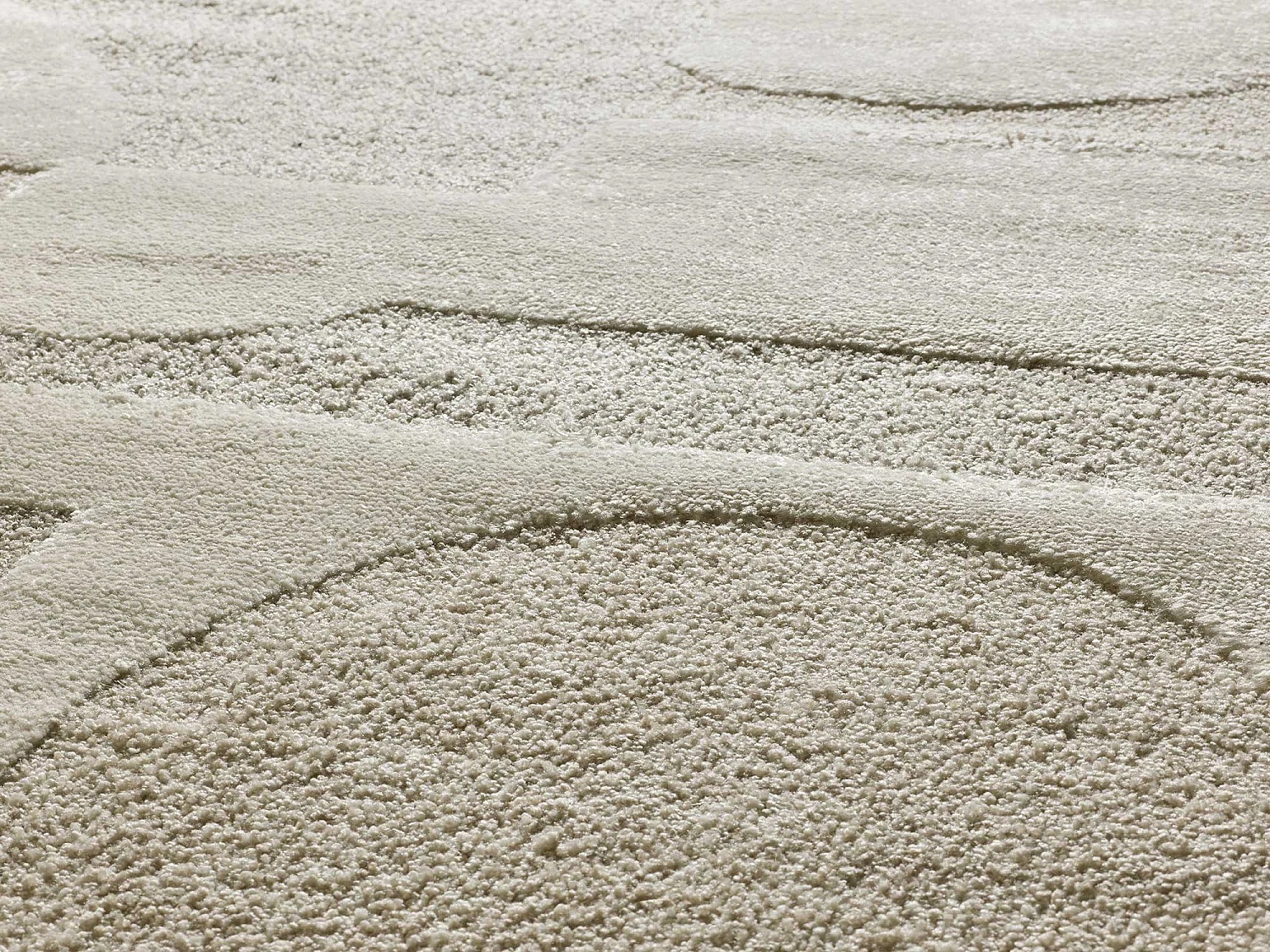 Alfombra interior  - geométrico con relieve - crema - 160 x 230 cm - VERONA