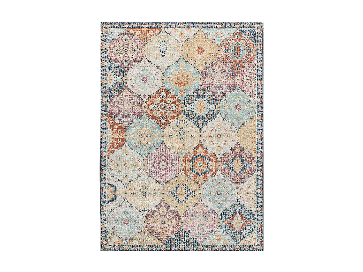 Tapis extérieur - vintage - multicolore - 160 x 230 cm - LUNA