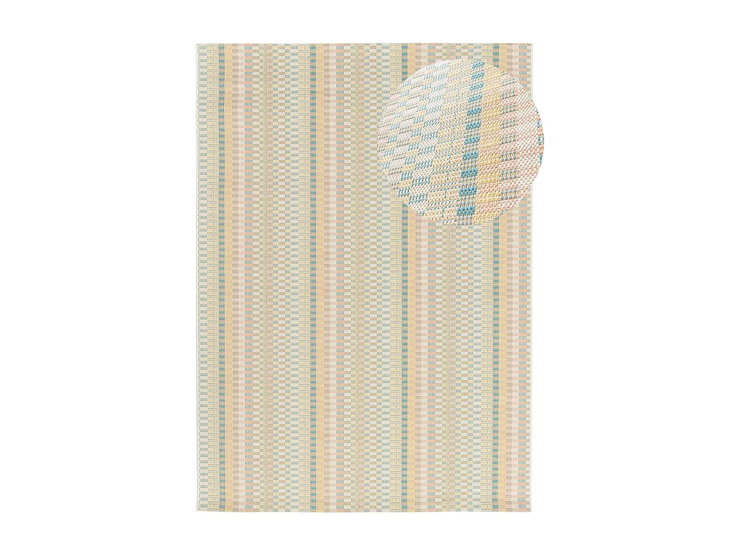 Indoor-Outdoor Teppich - geometrisch - mehrfarbig - 120x170 cm - MANILA