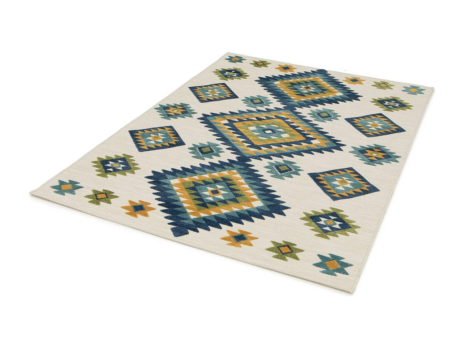 Tappeto esterior - etnico in rilievo - multicolore - 160 x 230 cm - MILA