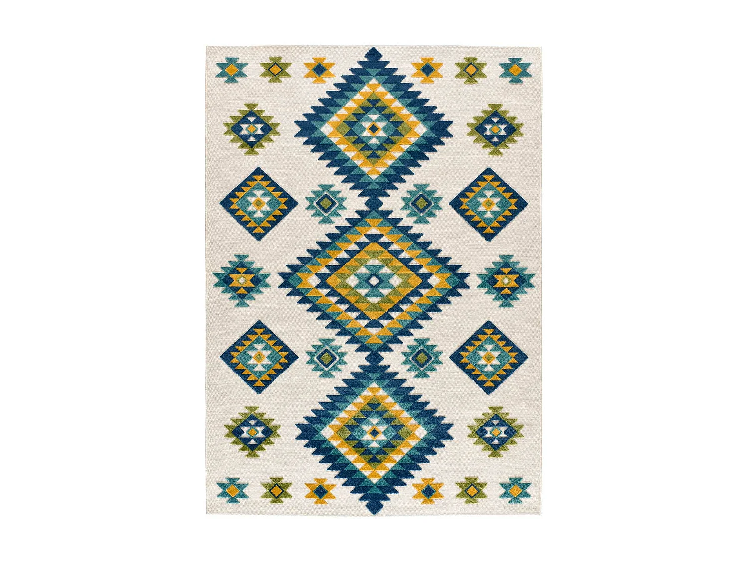 Tappeto esterior - etnico in rilievo - multicolore - 160 x 230 cm - MILA