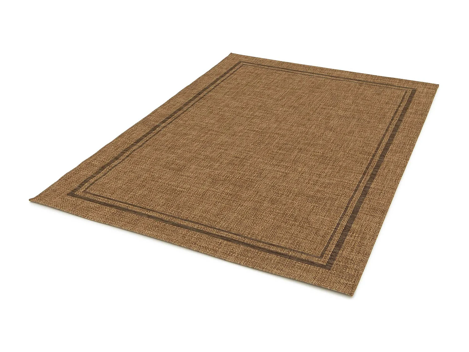 Tapis extérieur - géométrique aspect jute - naturel - 120 x 170 cm - GUINEA