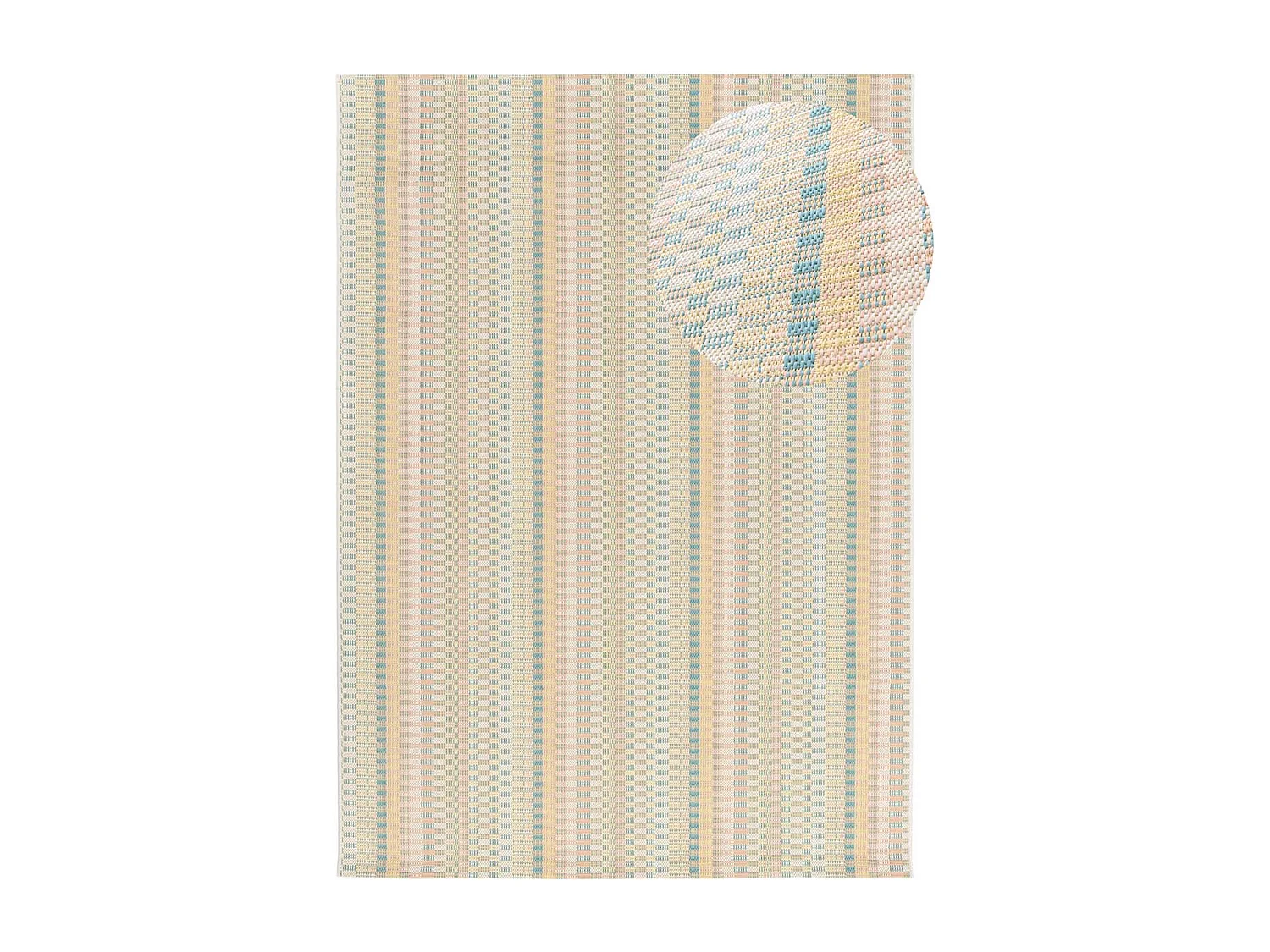 Alfombra exterior  - geométrico - multicolor - 80 x 150 cm - MANILA