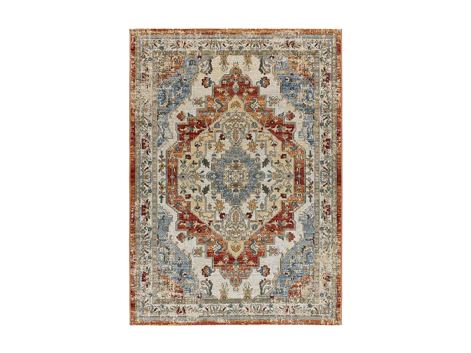 Tapis extérieur - vintage - rouille - 160 x 230 cm - LUNA