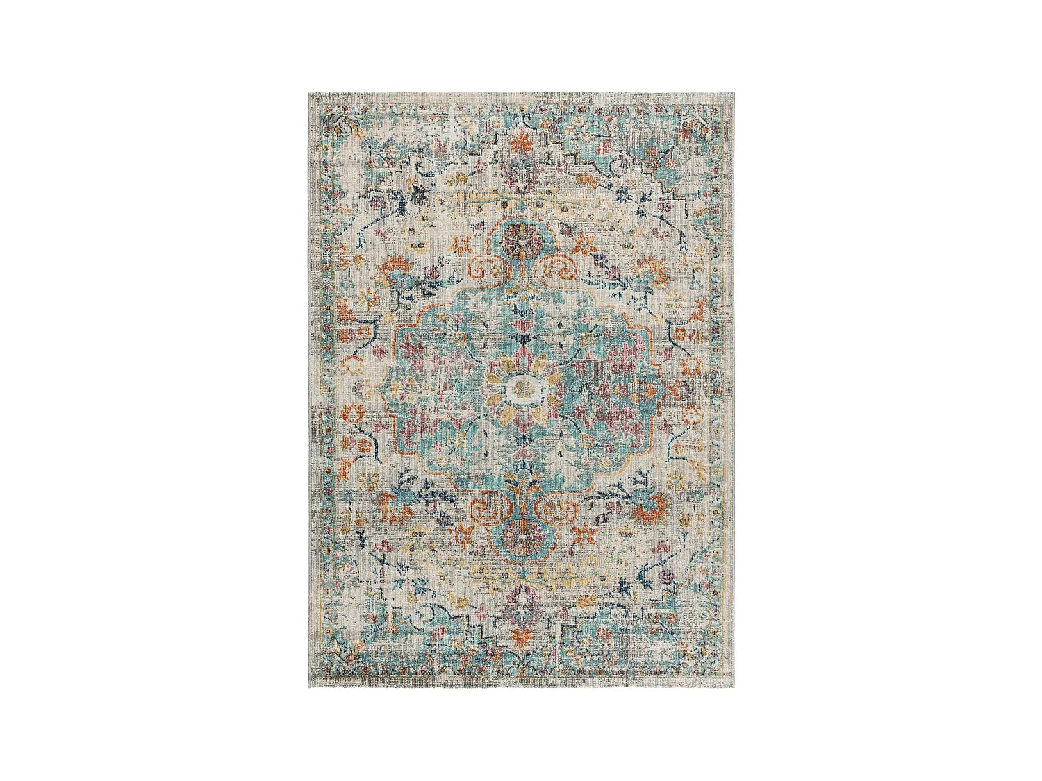 Alfombra exterior  - vintage - multicolor - 80 x 150 cm - LUNA