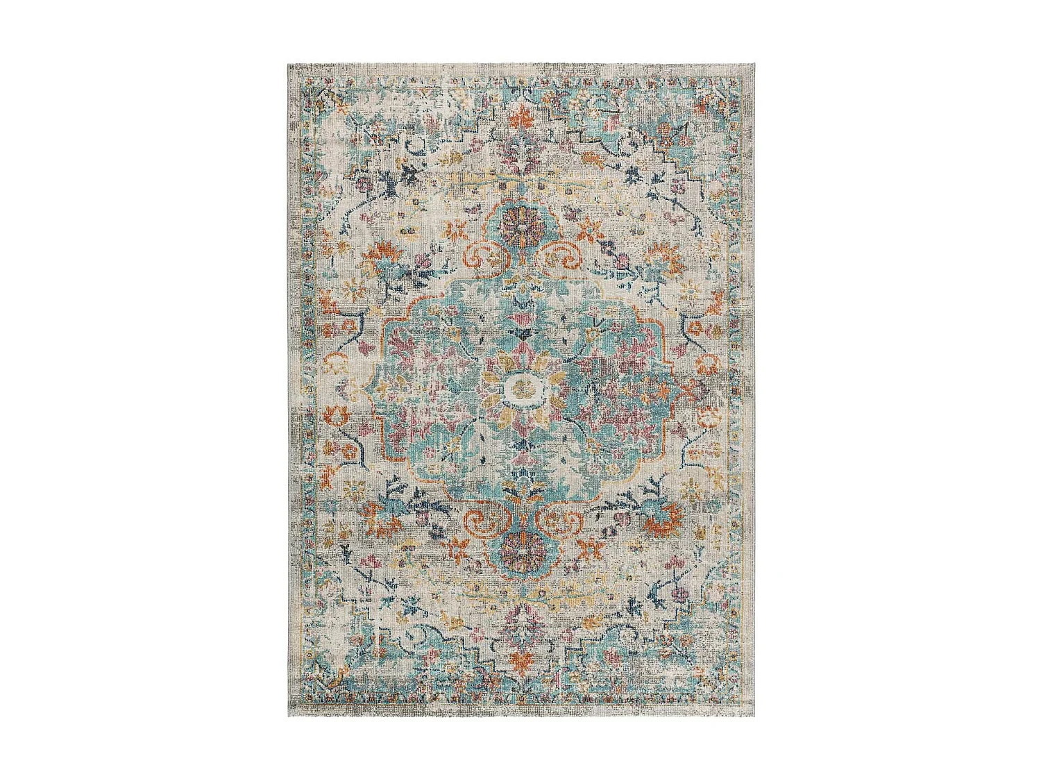 Tapis extérieur - vintage - multicolore - 80 x 150 cm - LUNA