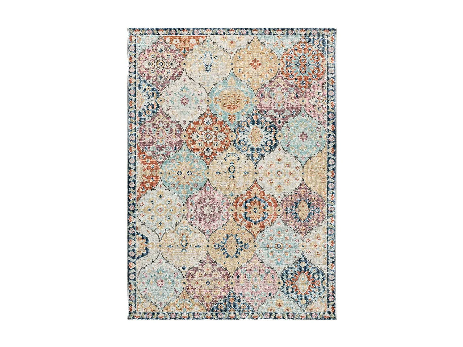 Alfombra exterior  - vintage - multicolor - 200 x 290 cm - LUNA